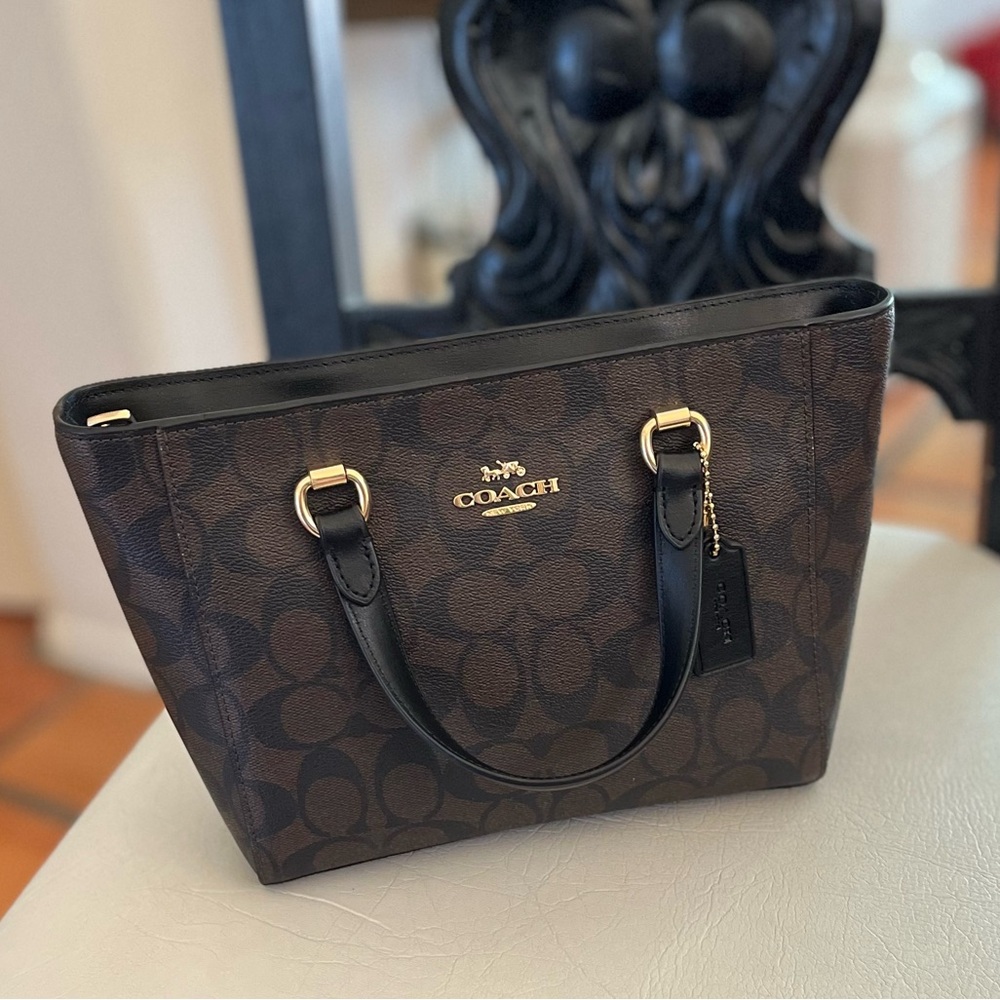 COACH Signature Canvas Alice Satchel CA613